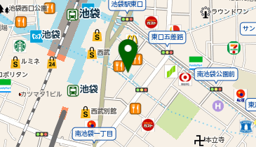 快活CLUB池袋東口駅前店の地図画像