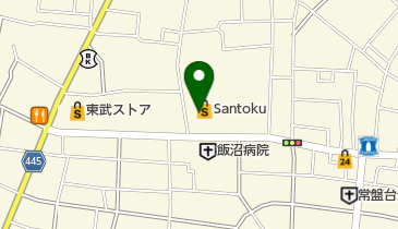 セントラルウェルネスクラブ24ときわ台の地図画像