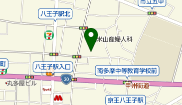 セントラルフィットネスクラブ八王子の地図画像