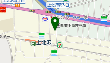 セントラルスポーツジム24上北沢の地図画像