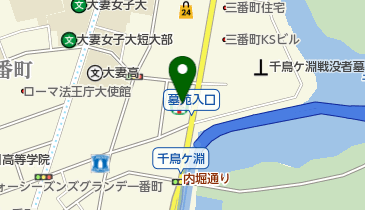 セントラルスポーツジム24三番町の地図画像