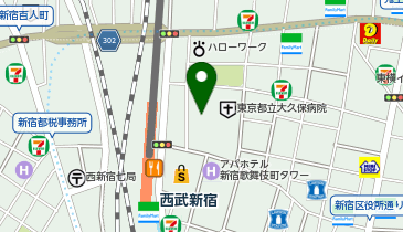 ルネサンス新宿24の地図画像