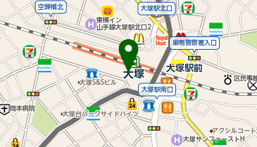 ジェクサーフィットネスクラブ大塚店の地図画像