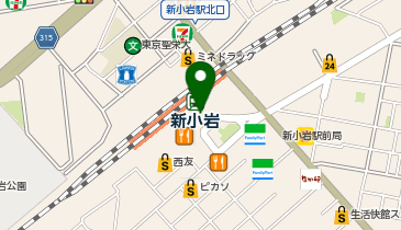 ジェクサーフィットネスクラブ新小岩店の地図画像