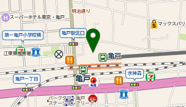 ジェクサーフィットネスクラブ亀戸店の地図画像