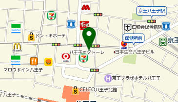 ライザップ八王子店の地図画像