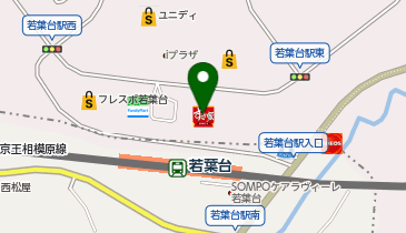 スポーツクラブNAS若葉台の地図画像