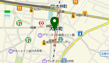 ジェクサーキッズスクール大井町の地図画像