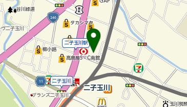ライザップ二子玉川店の地図画像