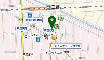 ホットヨガスタジオ美温三鷹の地図画像