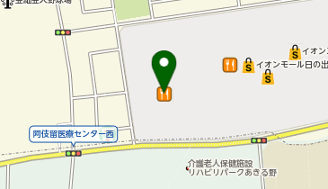 チョコザップイオンモール日の出の地図画像