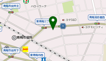 セントラルフィットネスクラブ24青梅の地図画像