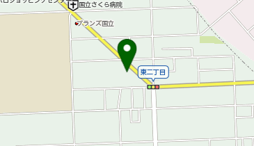 セントラルフィットネスクラブ24国立の地図画像