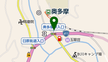 トレックリング奥多摩青梅レンタサイクルの地図画像