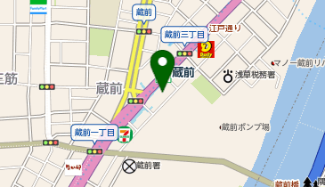 リコス蔵前2丁目店の地図画像