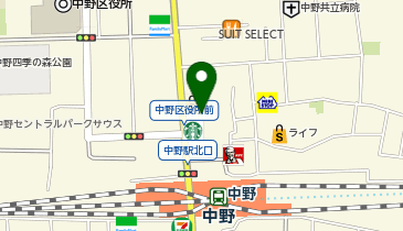 回転寿司みさき中野サンモール店の地図画像