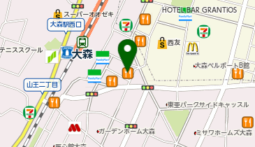 回転寿司みさき大森東口店の地図画像
