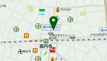 回転寿司みさき高円寺店の地図画像