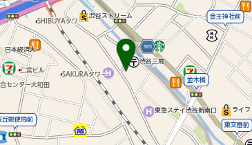 カフェ・ベローチェ渋谷駅新南口店の地図画像