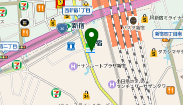 カフェ・ベローチェ南新宿店の地図画像