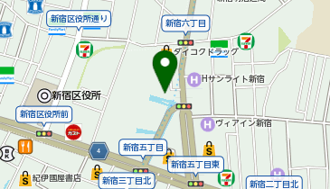 カフェ・ベローチェ新宿五丁目店の地図画像