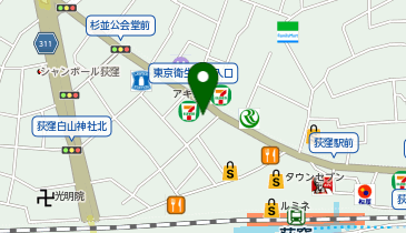 カフェ・ベローチェ荻窪駅西口店の地図画像