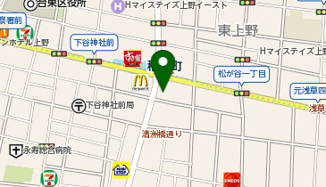 カフェ・ベローチェ稲荷町店の地図画像