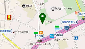 カフェ・ベローチェ外苑前店の地図画像