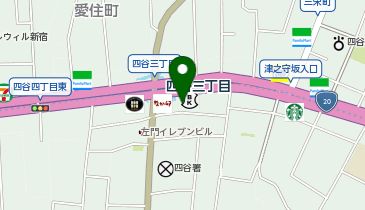 カフェ・ベローチェ四谷三丁目店の地図画像