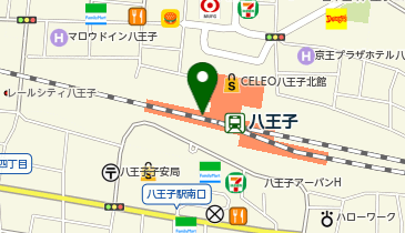 ベックスコーヒー八王子店の地図画像