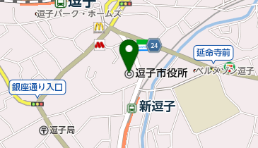 逗子市役所の地図画像