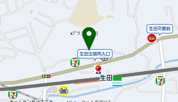 多摩区役所生田出張所の地図画像