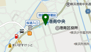 港南警察署の地図画像