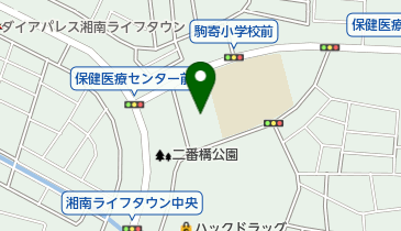 藤沢市北保健センターの地図画像