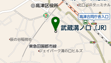 高津年金事務所の地図画像