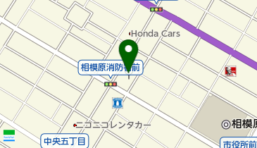 相模原市消防本部の地図画像