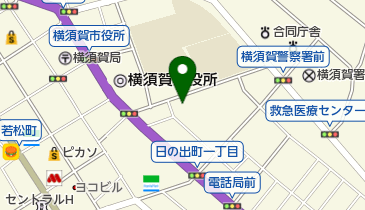 横須賀市消防局の地図画像