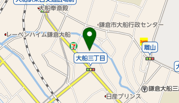 鎌倉市消防本部の地図画像