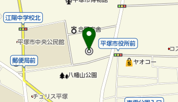 平塚市消防本部の地図画像