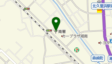 横須賀市南消防署の地図画像