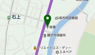 藤沢南消防署の地図画像