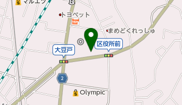 港北消防署の地図画像