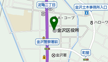 金沢消防署の地図画像