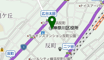 神奈川消防署の地図画像