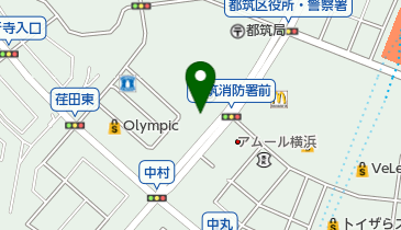 都筑消防署の地図画像