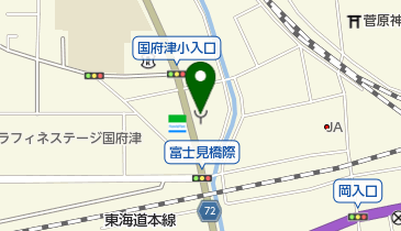 小田原消防署国府津出張所の地図画像