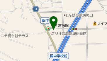 高津消防署新作出張所の地図画像