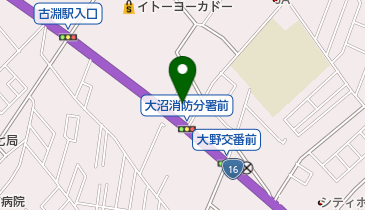 南消防署大沼分署の地図画像