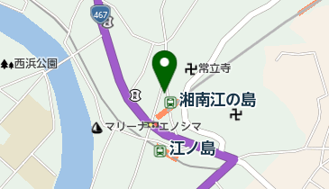 藤沢市南消防署片瀬分遣所の地図画像