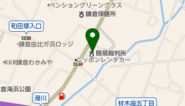 鎌倉簡易裁判所の地図画像